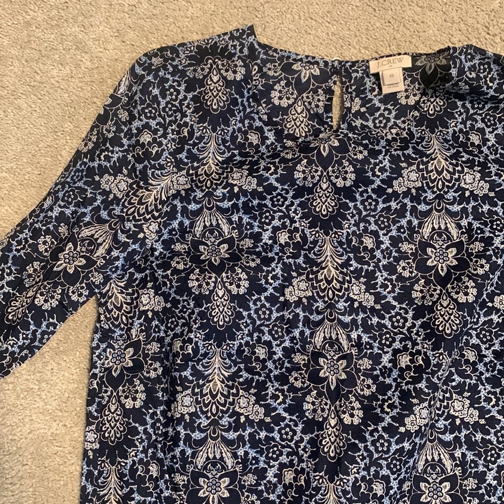 J Crew Patterned Blouse - image 2